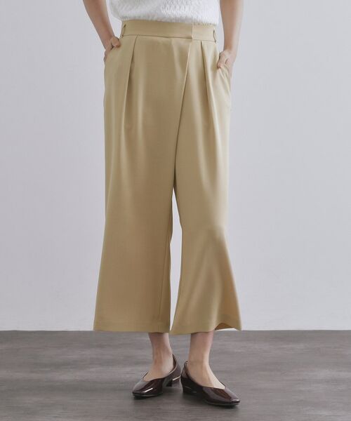 OPAQUE.CLIP / オペーク ドット クリップ ショート・ハーフ・半端丈パンツ | サッシュリボン付きラップデザインパンツ【洗濯機洗い可】 | 詳細20