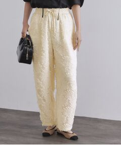 OPAQUE.CLIP / オペーク ドット クリップ パンツ | フリンジジャカードイージーパンツ【洗濯機洗い可】