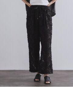 OPAQUE.CLIP / オペーク ドット クリップ パンツ | フリンジジャカードイージーパンツ【洗濯機洗い可】