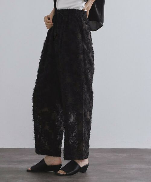 OPAQUE.CLIP / オペーク ドット クリップ パンツ | フリンジジャカードイージーパンツ【洗濯機洗い可】 | 詳細1