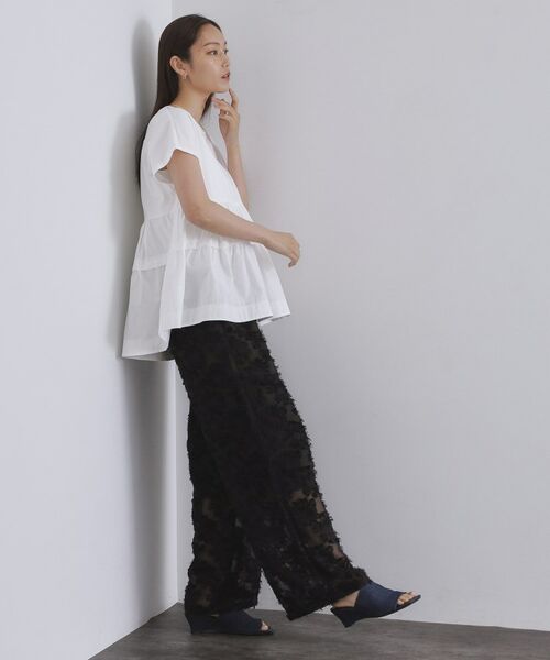 OPAQUE.CLIP / オペーク ドット クリップ パンツ | フリンジジャカードイージーパンツ【洗濯機洗い可】 | 詳細3