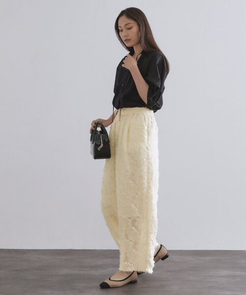 OPAQUE.CLIP / オペーク ドット クリップ パンツ | フリンジジャカードイージーパンツ【洗濯機洗い可】 | 詳細7