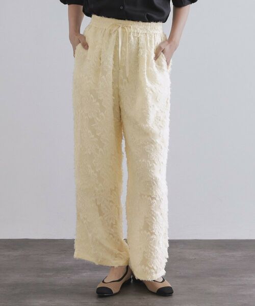 OPAQUE.CLIP / オペーク ドット クリップ パンツ | フリンジジャカードイージーパンツ【洗濯機洗い可】 | 詳細9