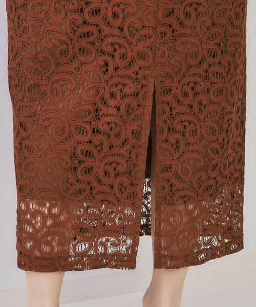 OPAQUE.CLIP / オペーク ドット クリップ ロング・マキシ丈スカート | 《美人百花掲載》レースイージーナロースカート【洗濯機洗い可】 | 詳細15