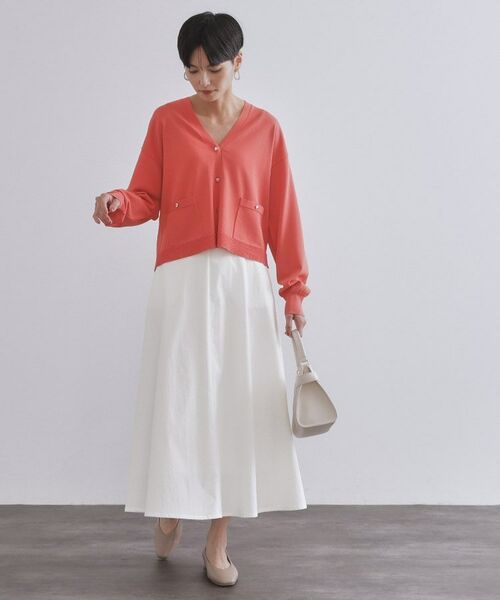 OPAQUE.CLIP / オペーク ドット クリップ ロング・マキシ丈スカート | コットンライクフレアスカート【洗濯機洗い可】 | 詳細2