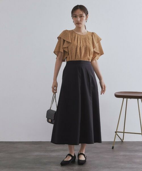 OPAQUE.CLIP / オペーク ドット クリップ ロング・マキシ丈スカート | コットンライクフレアスカート【洗濯機洗い可】 | 詳細6