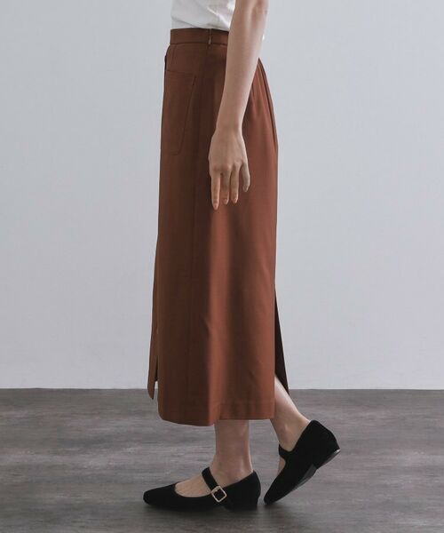 OPAQUE.CLIP / オペーク ドット クリップ ロング・マキシ丈スカート | ポケットデザインナロースカート【洗濯機洗い可】 | 詳細10