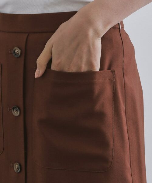 OPAQUE.CLIP / オペーク ドット クリップ ロング・マキシ丈スカート | ポケットデザインナロースカート【洗濯機洗い可】 | 詳細15