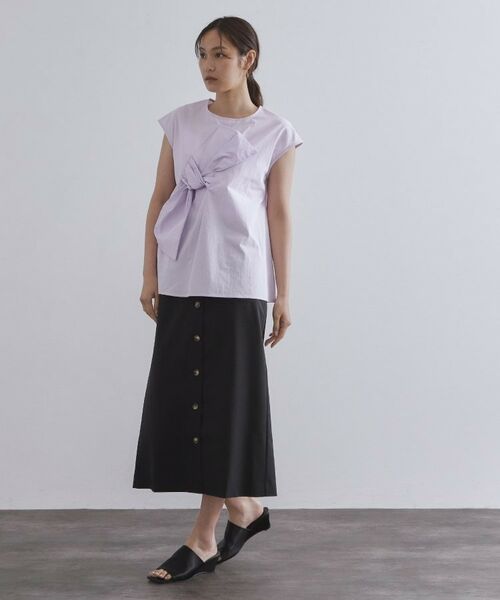 OPAQUE.CLIP / オペーク ドット クリップ ロング・マキシ丈スカート | ポケットデザインナロースカート【洗濯機洗い可】 | 詳細3