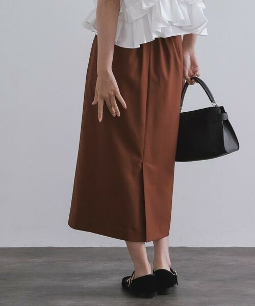 OPAQUE.CLIP / オペーク ドット クリップ ロング・マキシ丈スカート | ポケットデザインナロースカート【洗濯機洗い可】 | 詳細5