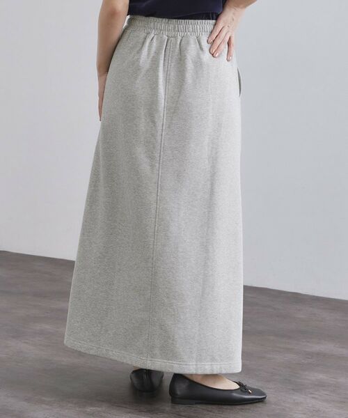 OPAQUE.CLIP / オペーク ドット クリップ ロング・マキシ丈スカート | ラメスウェットイージーロングスカート【洗濯機洗い可】 | 詳細1