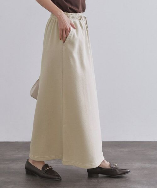 OPAQUE.CLIP / オペーク ドット クリップ ロング・マキシ丈スカート | ラメスウェットイージーロングスカート【洗濯機洗い可】 | 詳細5