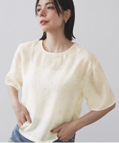 OPAQUE.CLIP / オペーク ドット クリップ シャツ・ブラウス | シアービジューブラウス【手洗い可】