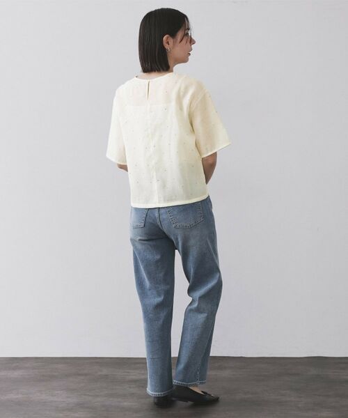 OPAQUE.CLIP / オペーク ドット クリップ シャツ・ブラウス | シアービジューブラウス【手洗い可】 | 詳細3