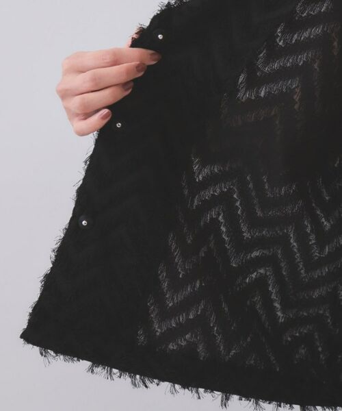 OPAQUE.CLIP / オペーク ドット クリップ ベスト | フリンジジャカードベスト【洗濯機洗い可】 | 詳細4