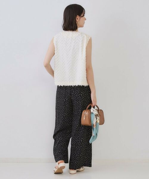 OPAQUE.CLIP / オペーク ドット クリップ ベスト | フリンジジャカードベスト【洗濯機洗い可】 | 詳細8