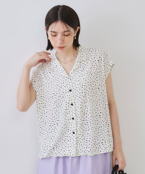 OPAQUE.CLIP / オペーク ドット クリップ シャツ・ブラウス | 幾何柄プリントシャツ/セットアップ対応【洗える】 | 詳細1