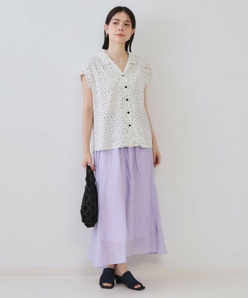 OPAQUE.CLIP / オペーク ドット クリップ シャツ・ブラウス | 幾何柄プリントシャツ/セットアップ対応【洗える】 | 詳細2