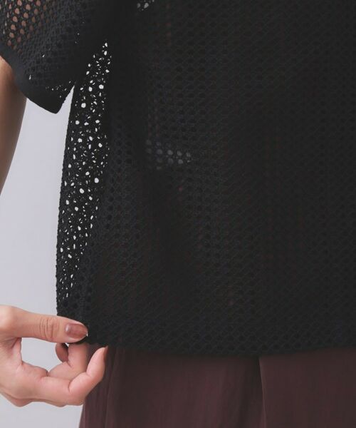 OPAQUE.CLIP / オペーク ドット クリップ シャツ・ブラウス | メッシュ開襟シャツ【洗濯機洗い可】 | 詳細14