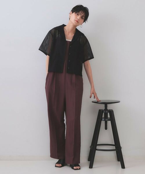 OPAQUE.CLIP / オペーク ドット クリップ シャツ・ブラウス | メッシュ開襟シャツ【洗濯機洗い可】 | 詳細6