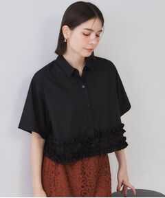 OPAQUE.CLIP / オペーク ドット クリップ シャツ・ブラウス | 裾フリルシャツ【洗濯機洗い可】