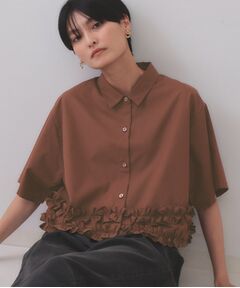 OPAQUE.CLIP / オペーク ドット クリップ シャツ・ブラウス | 裾フリルシャツ【洗濯機洗い可】