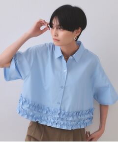 OPAQUE.CLIP / オペーク ドット クリップ シャツ・ブラウス | 裾フリルシャツ【洗濯機洗い可】