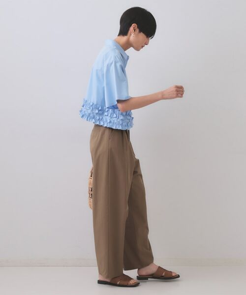 OPAQUE.CLIP / オペーク ドット クリップ シャツ・ブラウス | 裾フリルシャツ【洗濯機洗い可】 | 詳細11