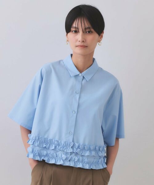 OPAQUE.CLIP / オペーク ドット クリップ シャツ・ブラウス | 裾フリルシャツ【洗濯機洗い可】 | 詳細13