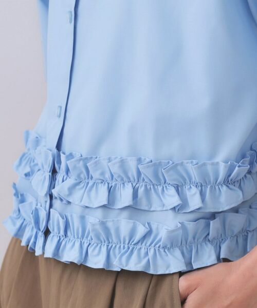 OPAQUE.CLIP / オペーク ドット クリップ シャツ・ブラウス | 裾フリルシャツ【洗濯機洗い可】 | 詳細18
