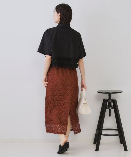 OPAQUE.CLIP / オペーク ドット クリップ シャツ・ブラウス | 裾フリルシャツ【洗濯機洗い可】 | 詳細3