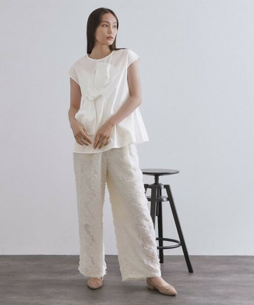 OPAQUE.CLIP / オペーク ドット クリップ シャツ・ブラウス | リボンモチーフブラウス【洗濯機洗い可】 | 詳細2