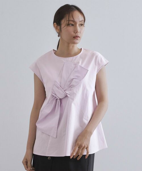 OPAQUE.CLIP / オペーク ドット クリップ シャツ・ブラウス | リボンモチーフブラウス【洗濯機洗い可】 | 詳細22