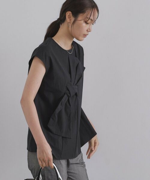 OPAQUE.CLIP / オペーク ドット クリップ シャツ・ブラウス | リボンモチーフブラウス【洗濯機洗い可】 | 詳細5