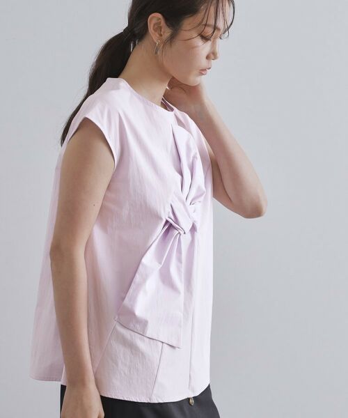 OPAQUE.CLIP / オペーク ドット クリップ シャツ・ブラウス | リボンモチーフブラウス【洗濯機洗い可】 | 詳細9