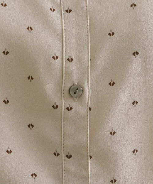 OPAQUE.CLIP / オペーク ドット クリップ シャツ・ブラウス | プリントペプラムブラウス【洗濯機洗い可】 | 詳細12