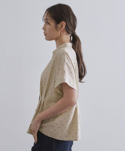 OPAQUE.CLIP / オペーク ドット クリップ シャツ・ブラウス | プリントペプラムブラウス【洗濯機洗い可】 | 詳細14