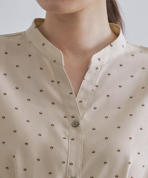 OPAQUE.CLIP / オペーク ドット クリップ シャツ・ブラウス | プリントペプラムブラウス【洗濯機洗い可】 | 詳細16