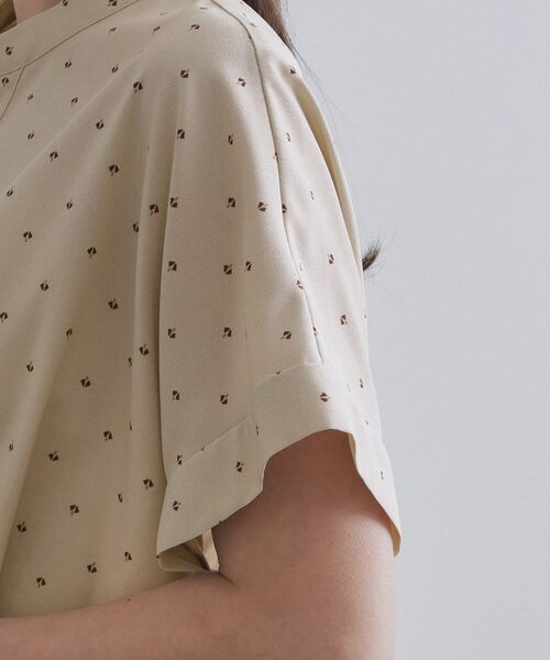 OPAQUE.CLIP / オペーク ドット クリップ シャツ・ブラウス | プリントペプラムブラウス【洗濯機洗い可】 | 詳細17