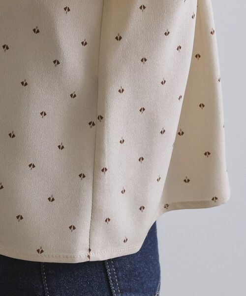 OPAQUE.CLIP / オペーク ドット クリップ シャツ・ブラウス | プリントペプラムブラウス【洗濯機洗い可】 | 詳細18