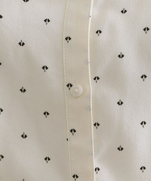 OPAQUE.CLIP / オペーク ドット クリップ シャツ・ブラウス | プリントペプラムブラウス【洗濯機洗い可】 | 詳細4