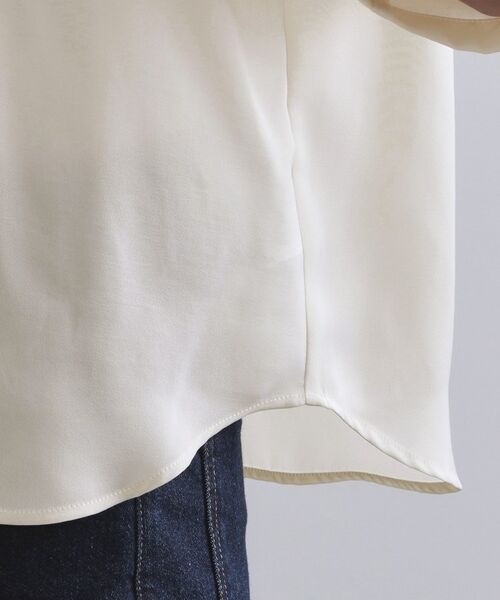 OPAQUE.CLIP / オペーク ドット クリップ シャツ・ブラウス | ヴィンテージサテンセーラーカラーブラウス【洗濯機洗い可】 | 詳細18