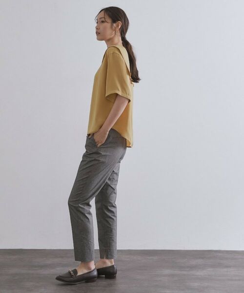 OPAQUE.CLIP / オペーク ドット クリップ シャツ・ブラウス | ヴィンテージサテンセーラーカラーブラウス【洗濯機洗い可】 | 詳細7