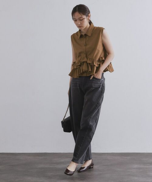 OPAQUE.CLIP / オペーク ドット クリップ シャツ・ブラウス | 《Can Cam掲載》裾ラッフルフリルシャツ【洗濯機洗い可】 | 詳細10