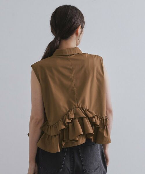 OPAQUE.CLIP / オペーク ドット クリップ シャツ・ブラウス | 《Can Cam掲載》裾ラッフルフリルシャツ【洗濯機洗い可】 | 詳細15