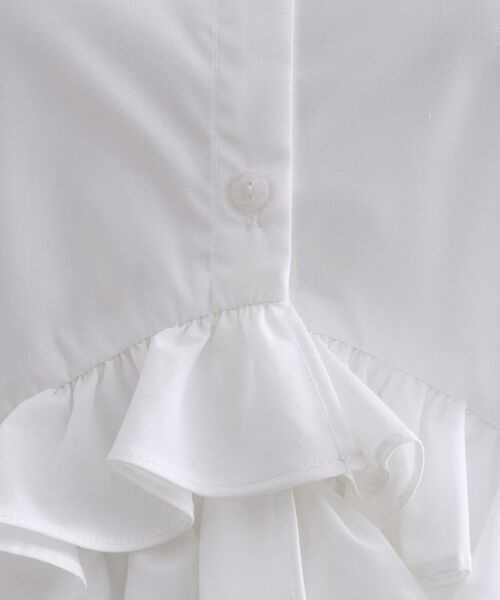 OPAQUE.CLIP / オペーク ドット クリップ シャツ・ブラウス | 《Can Cam掲載》裾ラッフルフリルシャツ【洗濯機洗い可】 | 詳細4