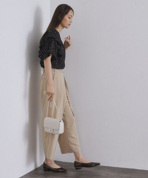 OPAQUE.CLIP / オペーク ドット クリップ シャツ・ブラウス | ランダムドットフリルブラウス【洗濯機洗い可】 | 詳細11