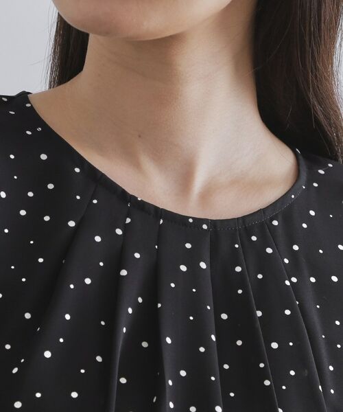 OPAQUE.CLIP / オペーク ドット クリップ シャツ・ブラウス | ランダムドットフリルブラウス【洗濯機洗い可】 | 詳細16