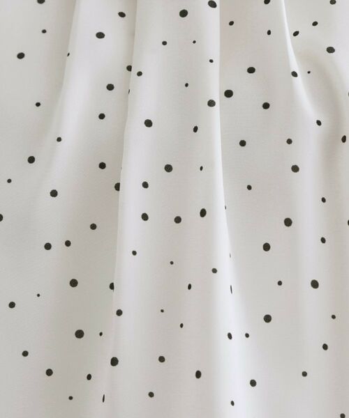 OPAQUE.CLIP / オペーク ドット クリップ シャツ・ブラウス | ランダムドットフリルブラウス【洗濯機洗い可】 | 詳細4