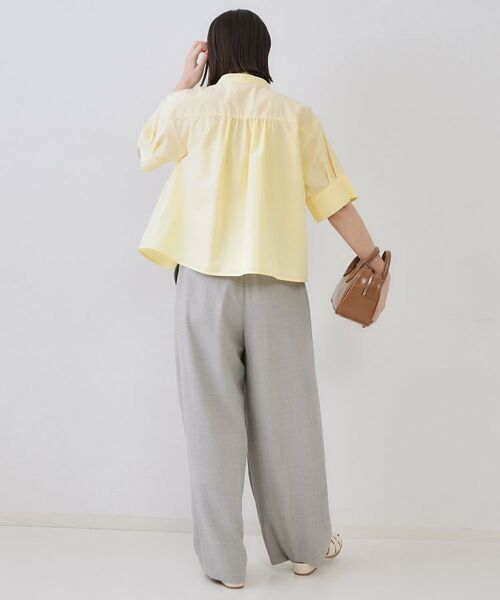 OPAQUE.CLIP / オペーク ドット クリップ シャツ・ブラウス | ピンタックフレアシャツ【洗濯機洗い可】 | 詳細11